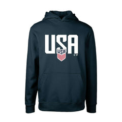 USMNT Levelwear Youth Podium Mascot Pullover Hoodie Navy - FIFA World CUP