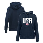 USMNT Levelwear Women's Podium Mascot Pullover Hoodie Navy - FIFA World CUP