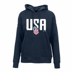 USMNT Levelwear Women's Podium Mascot Pullover Hoodie Navy - FIFA World CUP