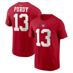 Brock Purdy San Francisco 49ers Youth Player Name & Number T-Shirt Scarlet | Nike for Sale