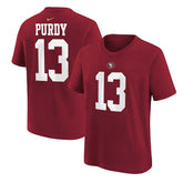 Brock Purdy San Francisco 49ers Preschool Player Name & Number T-Shirt Scarlet | Nike for Sale