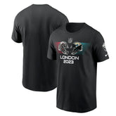 Atlanta Falcons vs. Jacksonville Jaguars 2023 London Game Essential T-Shirt Black | Nike for Sale