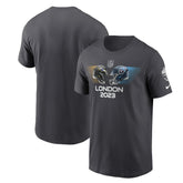Baltimore Ravens vs. Tennessee Titans 2023 London Game Essential T-Shirt Anthracite | Nike for Sale