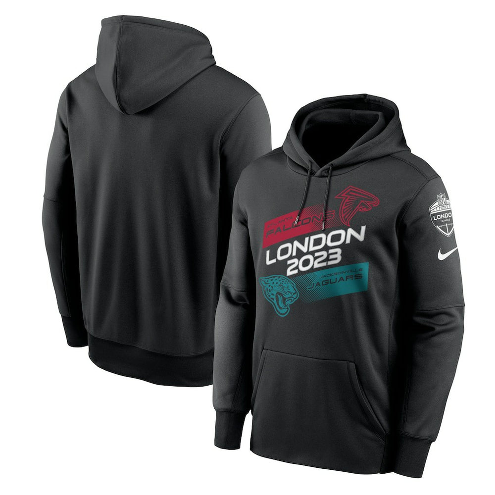 Atlanta Falcons vs. Jacksonville Jaguars 2023 London Game Pullover Hoodie Black | Nike for Sale