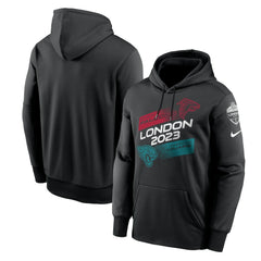 Atlanta Falcons vs. Jacksonville Jaguars 2023 London Game Pullover Hoodie Black | Nike for Sale