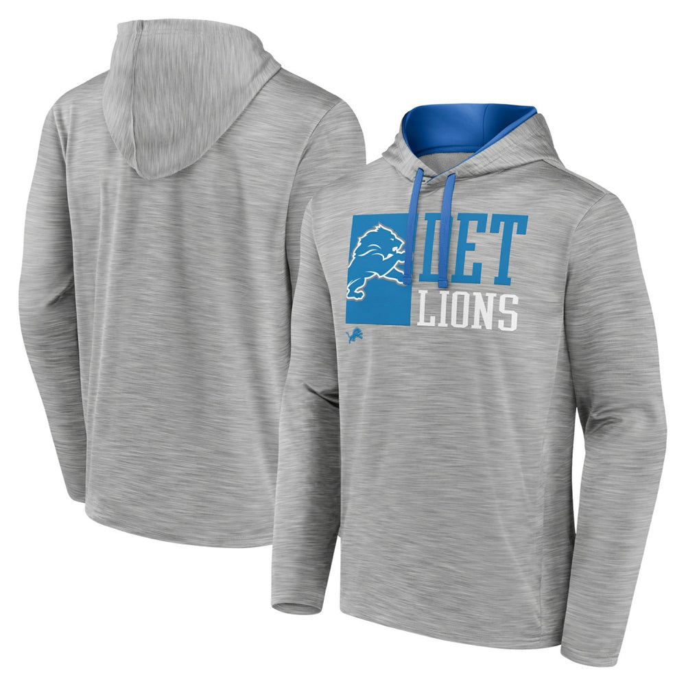 Detroit Lions Never Quit Hoodie Heather Gray | Fanatics