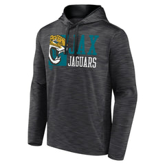Jacksonville Jaguars Never Quit Hoodie Heather Charcoal | Fanatics
