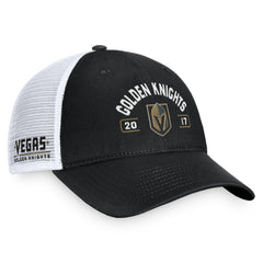 Vegas Golden Knights Fanatics Free Kick Trucker Adjustable Hat - Black/White - NHL