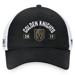 Vegas Golden Knights Fanatics Free Kick Trucker Adjustable Hat - Black/White - NHL