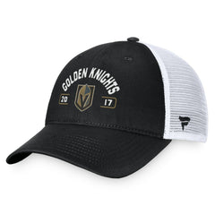 Vegas Golden Knights Fanatics Free Kick Trucker Adjustable Hat - Black/White - NHL