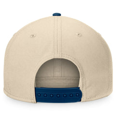 Seattle Kraken Fanatics Goalaso Snapback Hat - Cream/Deep Sea Blue - NHL