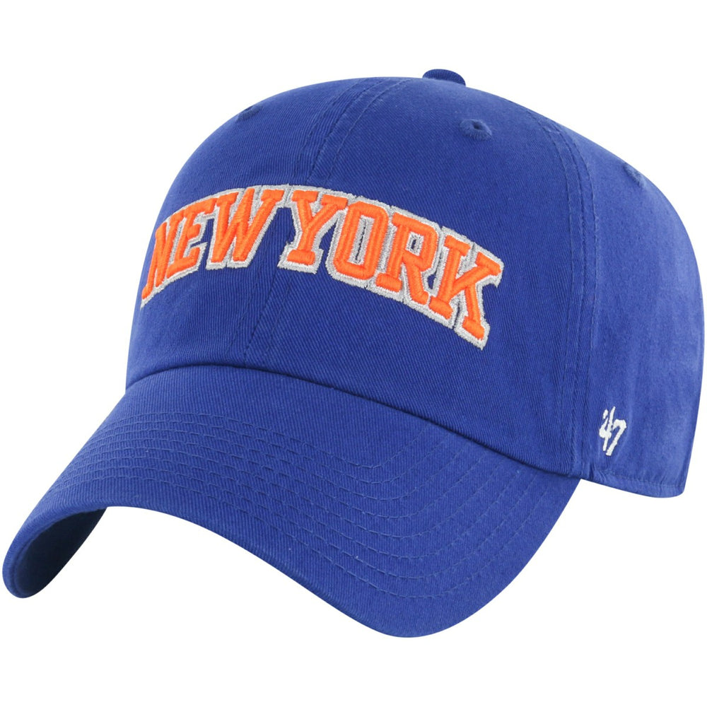 New York Knicks '47 Core Wordmark Clean Up Adjustable Hat Blue - NBA