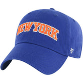 New York Knicks '47 Core Wordmark Clean Up Adjustable Hat Blue - NBA