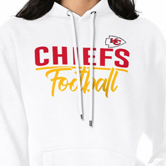 Kansas City Chiefs G-III 4Her by Carl Banks Women's Graphic Fleece Pullover Hoodie White | NFL