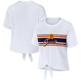 Phoenix Suns WEAR by Erin Andrews Women's Tie-Front T-Shirt White - NBA