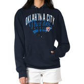Oklahoma City Thunder G-III 4Her by Carl Banks Women's Filigree Logo Pullover Hoodie - Navy - NBA