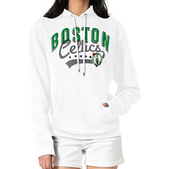 Boston Celtics G-III 4Her by Carl Banks Women's Filigree Logo Pullover Hoodie - White - NBA