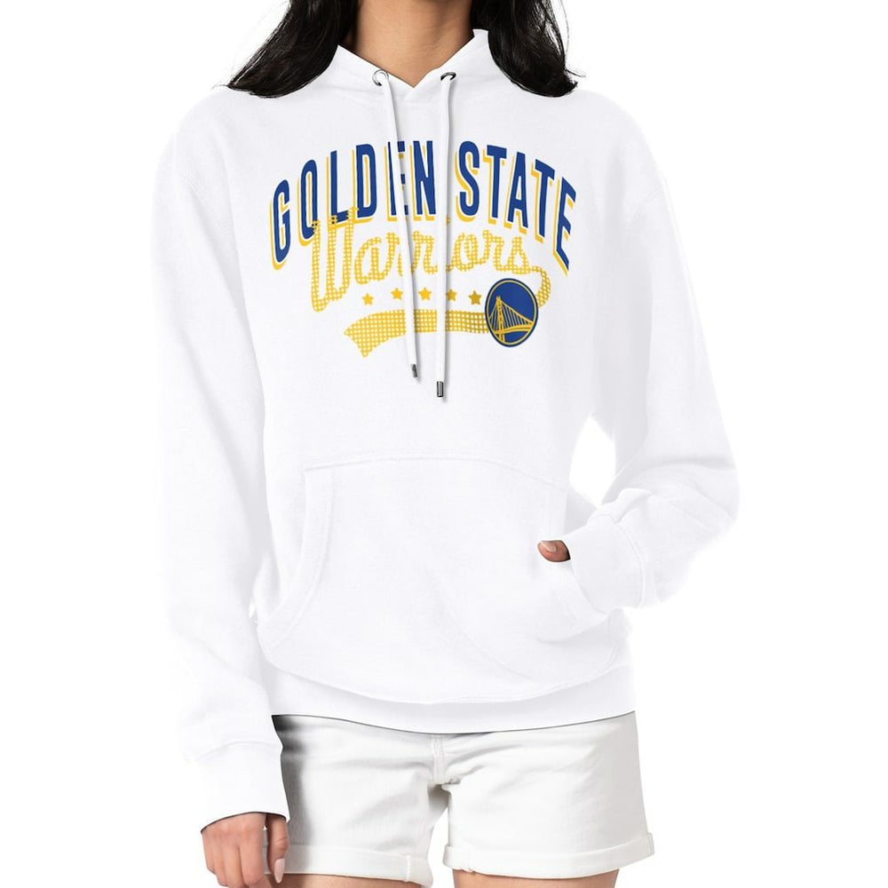 Golden State Warriors G-III 4Her by Carl Banks Women's Filigree Logo Pullover Hoodie - White - NBA