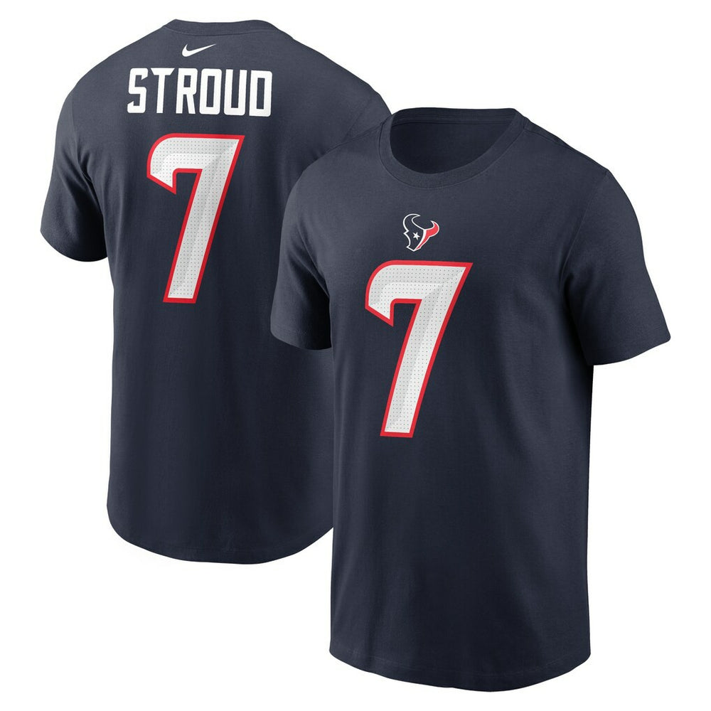 C.J. Stroud Houston Texans Youth Player Name & Number T-Shirt Navy | Nike for Sale