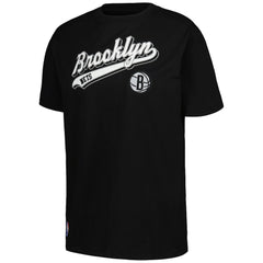 Brooklyn Nets Pro Standard Women's Script Boyfriend T-Shirt Black - NBA