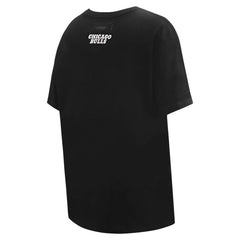 Chicago Bulls Pro Standard Women's Script Boyfriend T-Shirt Black - NBA