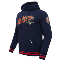 New Orleans Pelicans Pro Standard Script Tail Pullover Hoodie Navy - NBA