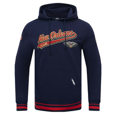 New Orleans Pelicans Pro Standard Script Tail Pullover Hoodie Navy - NBA
