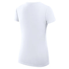 Denver Nuggets G-III 4Her by Carl Banks Women's Super-Slim Fit Lightweight Filigree Logo V-Neck T-Shirt White - NBA