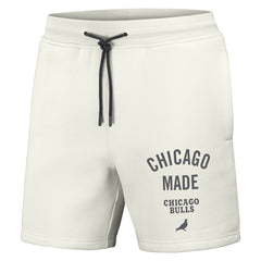 Chicago Bulls NBA x Staple Heavyweight Fleece Shorts Cream - NBA