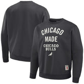 Chicago Bulls NBA x Staple Plush Pullover Sweatshirt Anthracite - NBA