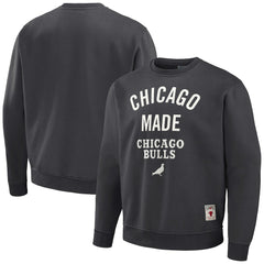 Chicago Bulls NBA x Staple Plush Pullover Sweatshirt Anthracite - NBA