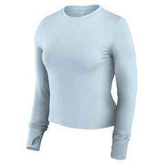 Buffalo Bills Women's Studio Fitted Long Sleeve Gym Top Light Blue | Fanatics