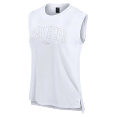Baltimore Ravens Women's Studio Gym Tank Top White | Fanatics