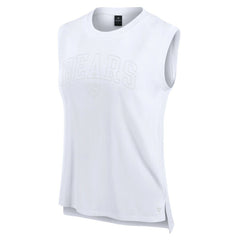 Chicago Bears Women's Studio Gym Tank Top White | Fanatics