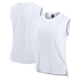 Houston Texans Women's Studio Gym Tank Top White | Fanatics