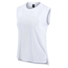 Philadelphia Eagles Women's Studio Gym Tank Top White | Fanatics