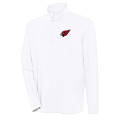 Arizona Cardinals Antigua Hunk Quarter-Zip Pullover Top White | NFL