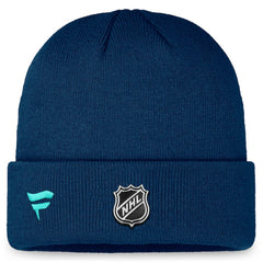 Seattle Kraken Fanatics Authentic Pro Training Camp Cuffed Knit Hat - Deep Sea Blue - NHL