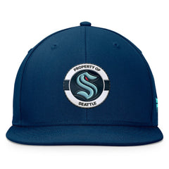 Seattle Kraken Fanatics Authentic Pro Training Camp Snapback Hat - Deep Sea Blue - NHL