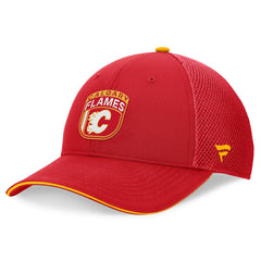 Calgary Flames Fanatics 2024 NHL Draft On Stage Trucker Adjustable Hat - Red - NHL