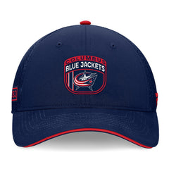 Columbus Blue Jackets Fanatics 2024 NHL Draft On Stage Trucker Adjustable Hat - Navy - NHL