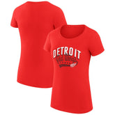 Detroit Red Wings G-III 4Her by Carl Banks Women's Super-Slim Fit Lightweight Filigree Logo T-Shirt – Red - NHL
