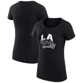 Los Angeles Kings G-III 4Her by Carl Banks Women's Super-Slim Fit Lightweight Filigree Logo T-Shirt – Black - NHL