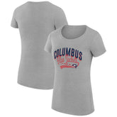 Columbus Blue Jackets G-III 4Her by Carl Banks Women's Super-Slim Fit Lightweight Filigree Logo T-Shirt – Gray - NHL