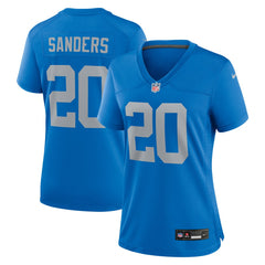Barry Sanders Detroit Lions Women's Alternate Game Jersey Blue | Nike for Sale