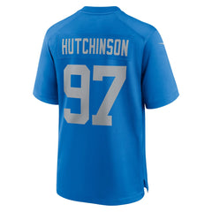 Aidan Hutchinson Detroit Lions Alternate Game Jersey Blue | Nike for Sale