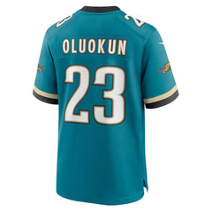Foye Oluokun Jacksonville Jaguars Prowler Throwback Player Game Jersey Teal | Nike for Sale