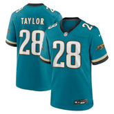 Fred Taylor Jacksonville Jaguars Prowler Throwback Retired Player Game Jersey Teal | Nike for Sale