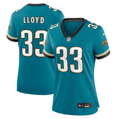 Devin Lloyd Jacksonville Jaguars Women's Prowler Throwback Game Jersey Teal | Nike for Sale