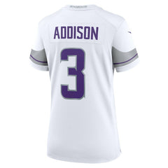 Jordan Addison Minnesota Vikings Women's Alternate Game Player Jersey White | Nike for Sale